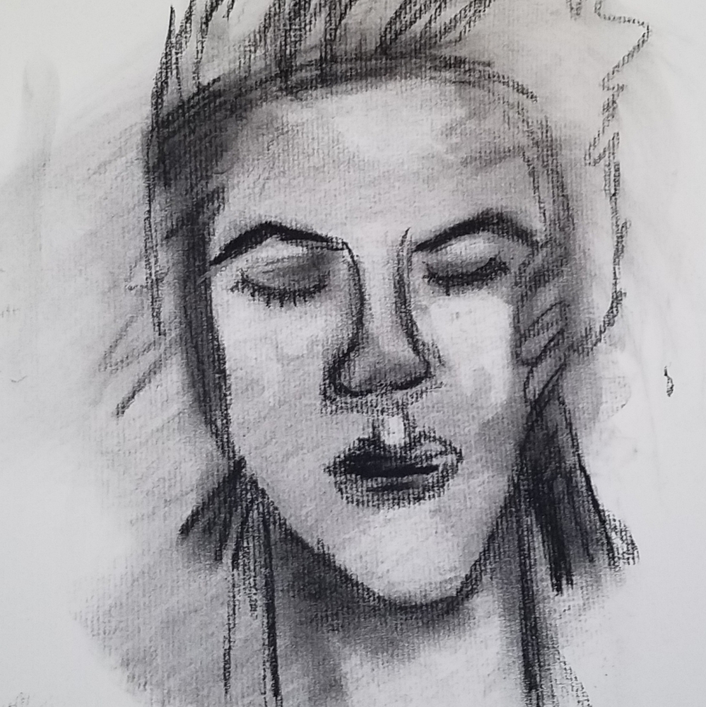Charcoal drawing
